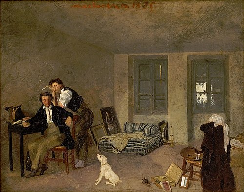 Ma chambre en 1825, 1825, Octave Tassaert