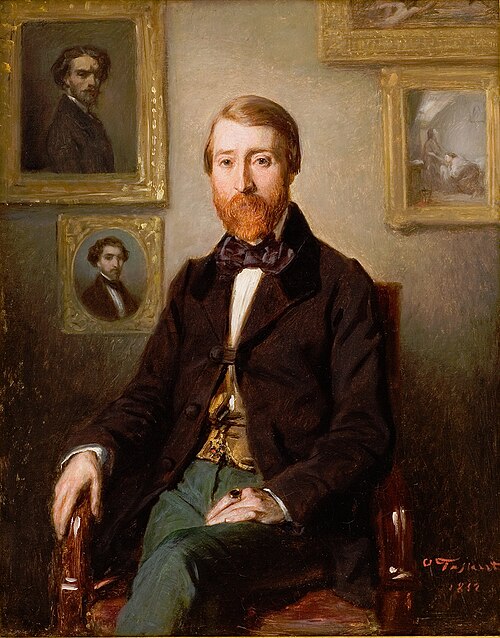 Portrait de Bruyas dans son intérieur, 1852, Octave Tassaert