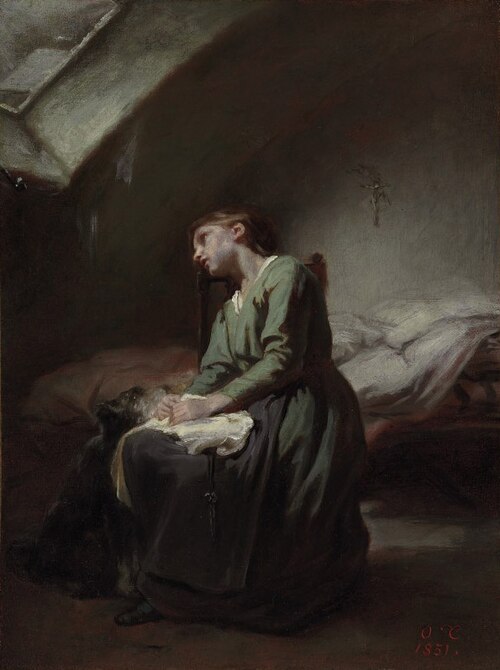 The abandoned girl, 1851, Octave Tassaert