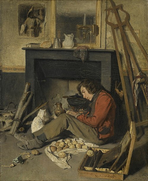 Intérieur d'atelier, 1845, Octave Tassaert