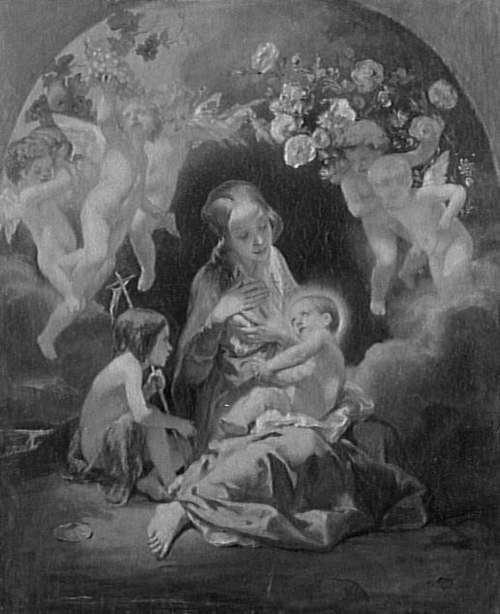 La Sainte Vierge allaitant l'enfant Jésus, 1850, Octave Tassaert