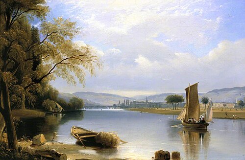 Perth from Boatland, 1826, David Octavius Hill