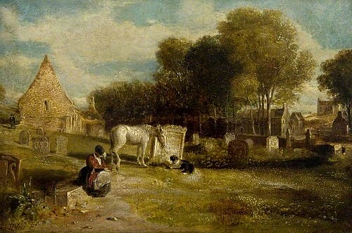 Kirkoswald, Tam o' Shanter's Grave, 1835, David Octavius Hill