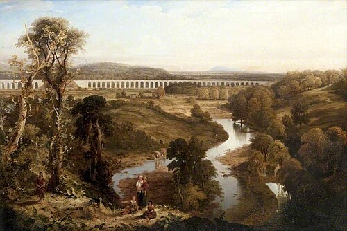 Viaduct over the River Almond, West Lothian, , David Octavius Hill