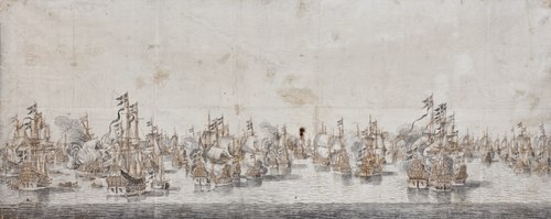 Slaget vid Femern, 1650, Willem Van de Velde l'Ancien