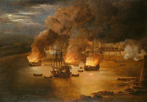 The Attack on Shipping in Tripoli, 24th January 1676, , Willem Van de Velde l'Ancien