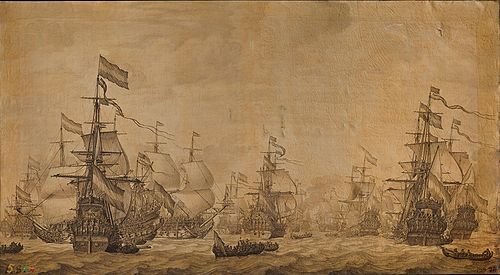 Dutch Battleships, 1672, Willem Van de Velde l'Ancien