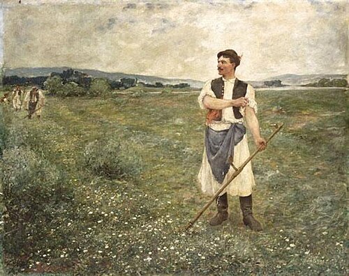 Man with Scythe, , Ottó Baditz