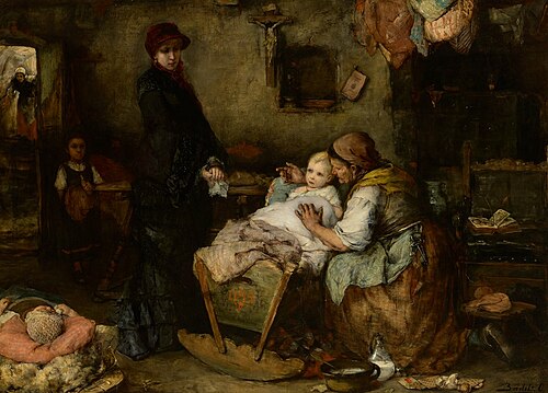 Faiseuse d'Anges, 1884, Ottó Baditz