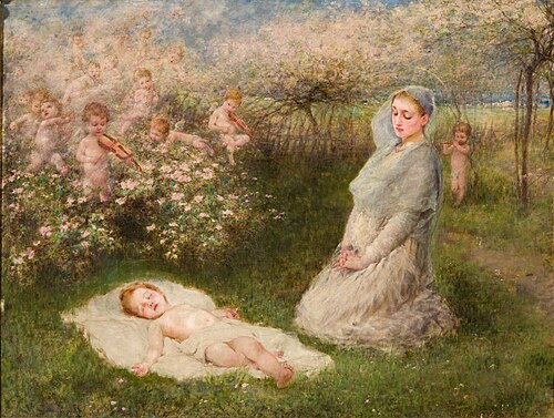The Child’s Dream, 1896, Ottó Baditz