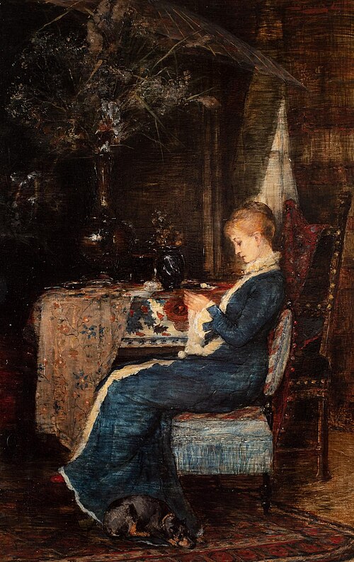 Lady in the salon, , Ottó Baditz
