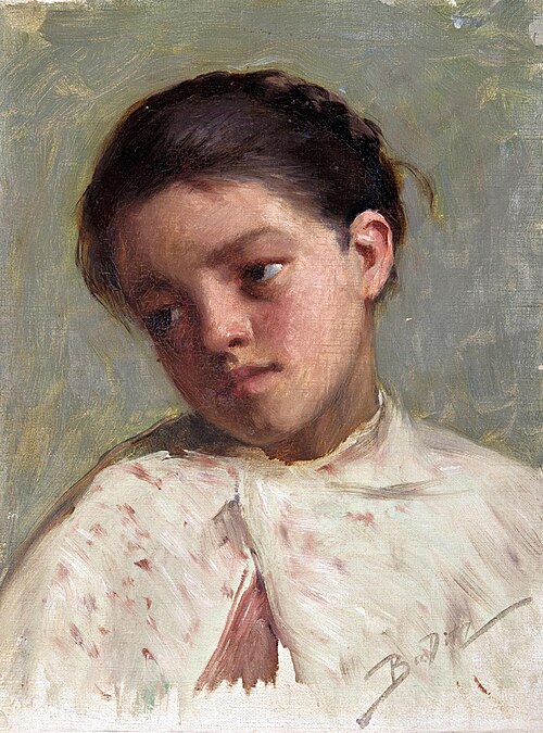 Portrait of a girl, , Ottó Baditz
