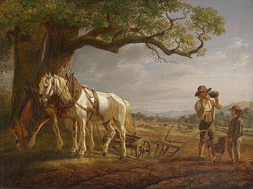 Peasants Resting in the Field, 1818, Albrecht Adam
