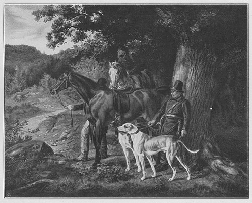 Auf der Jagd, 1834, Albrecht Adam
