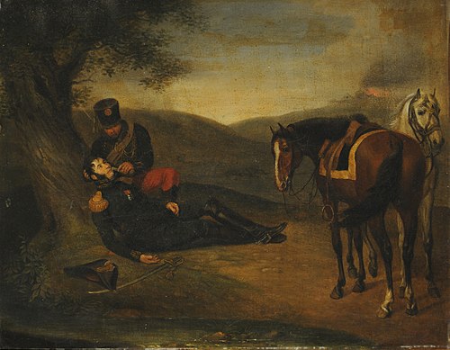 General wounded, 1802, Albrecht Adam