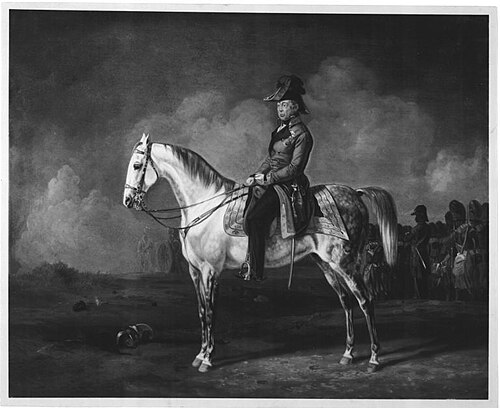 Feldmarschall Joseph Wenzel Graf Radetzky zu Pferd, 1848, Albrecht Adam