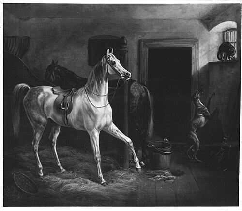 Städtischer Pferdestall, 1844, Albrecht Adam