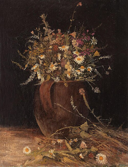 Pitcher with wildflowers, 1874, Ion Andreescu