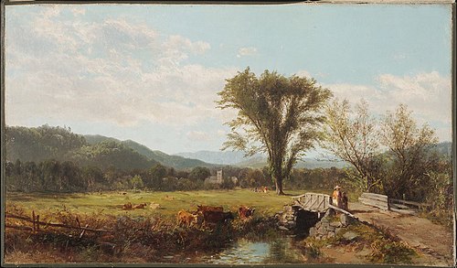 Sunday Afternoon, Berkshire County, Mass., 1857, James McDougal Hart