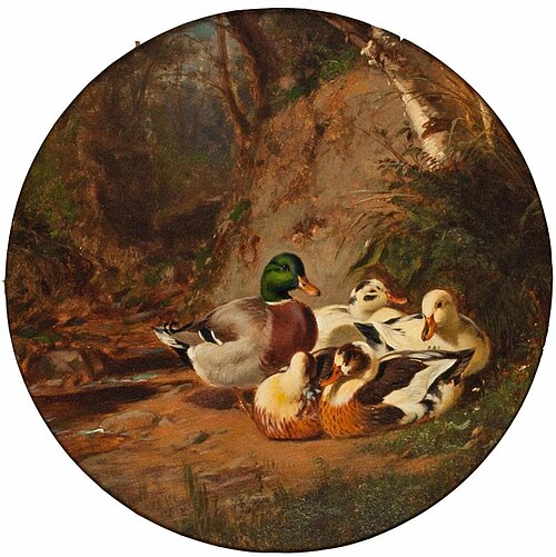 Ducks in a Wood, 1866, James McDougal Hart