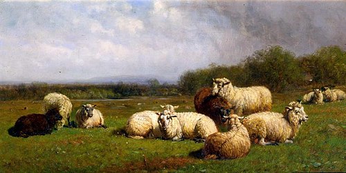 Sheep in the Meadow, 1870, James McDougal Hart