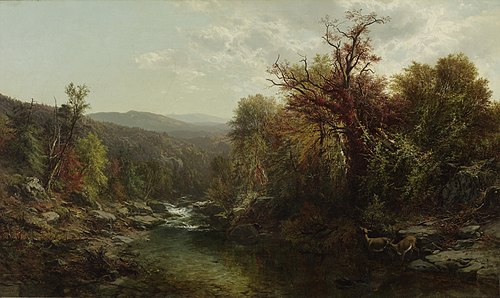 A Stream in the Adirondacks, 1859, James McDougal Hart