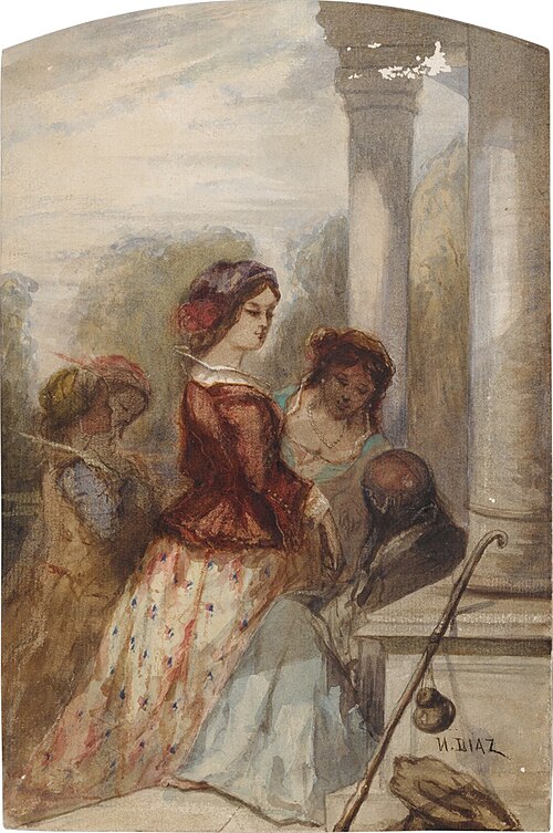 The Fortune Teller, , Narcisse Díaz de la Peña