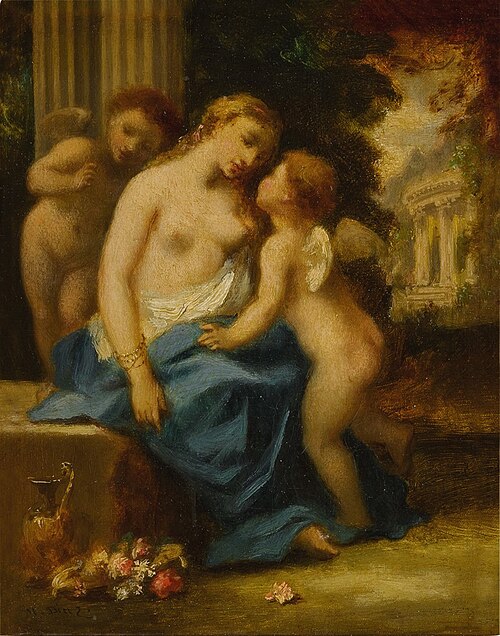 Venus and Cupids, , Narcisse Díaz de la Peña