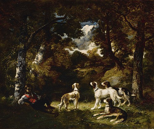 Repos de la chasse, 1855, Narcisse Díaz de la Peña