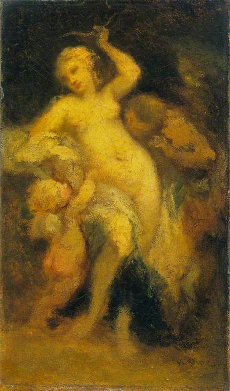 Venus Disarming Cupid, 1855, Narcisse Díaz de la Peña