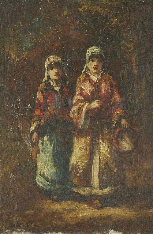 Bohémiennes mendiantes, 1845, Narcisse Díaz de la Peña