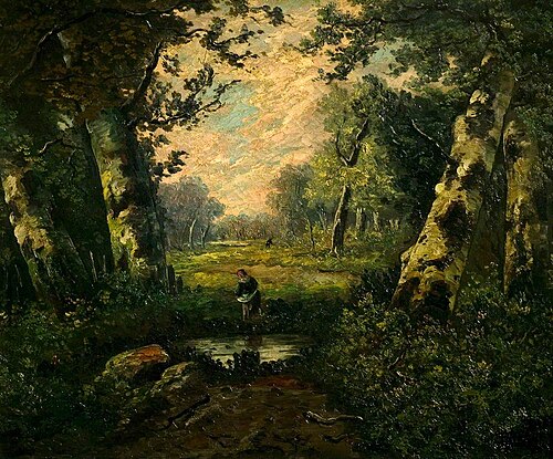 A Wooded Landscape, , Narcisse Virgilio Díaz