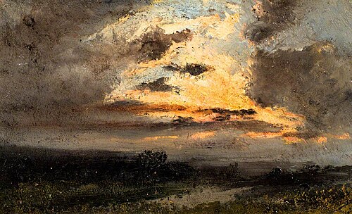 Twilight/Sunset landscape, , Narcisse Díaz de la Peña