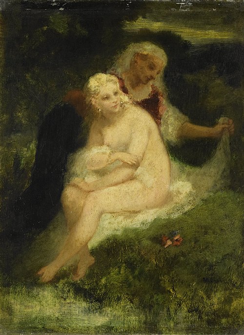 After the Bath, 1868, Narcisse Virgilio Díaz