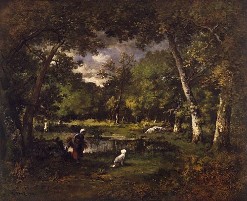 The Pond at Fontainebleau, 1875, Narcisse Virgilio Díaz
