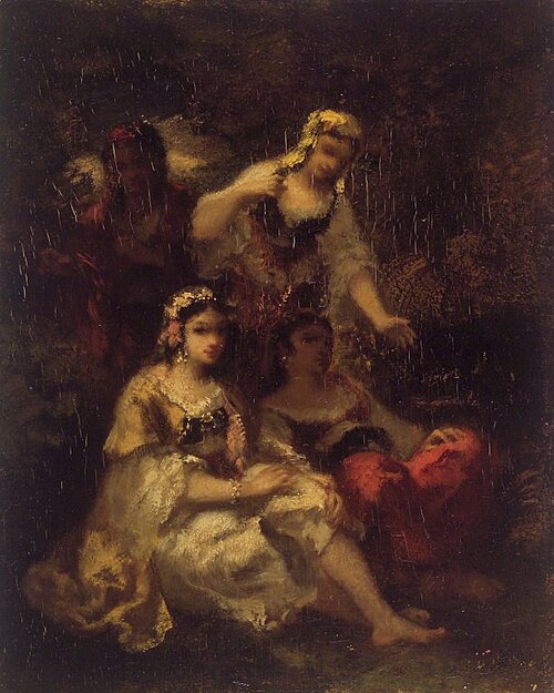 Four Spanish Maidens, 1850, Narcisse Virgilio Díaz