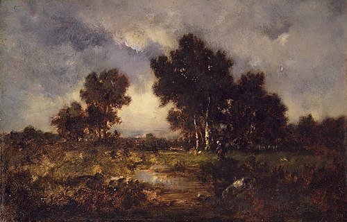 Trees and Pool, 1850, Narcisse Virgilio Díaz