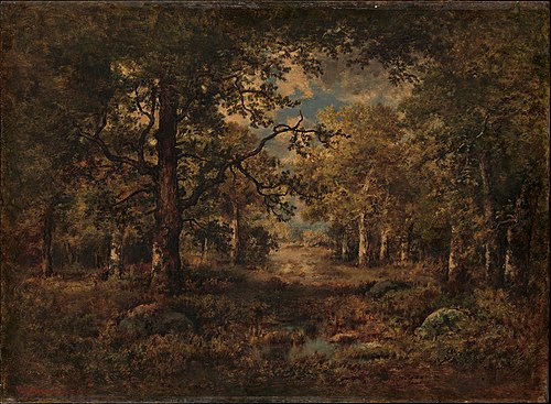 A Vista through Trees: Fontainebleau, 1873, Narcisse Virgilio Díaz