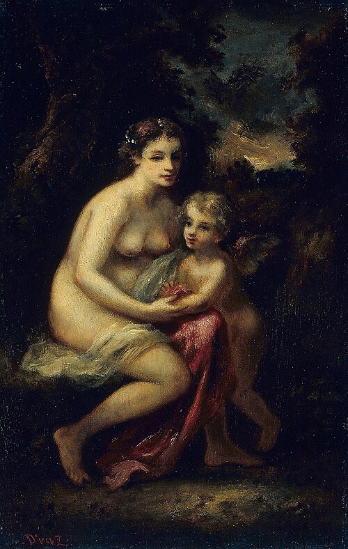 Education of Cupid, 1859, Narcisse Virgilio Díaz