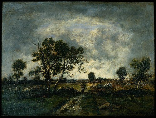 Fields at Barbizon, 1867, Narcisse Virgilio Díaz