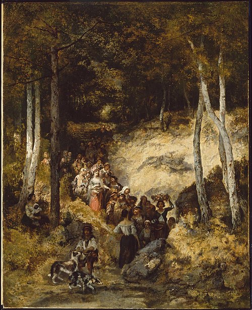 Bohemians Going to a Fête, 1844, Narcisse Virgilio Díaz