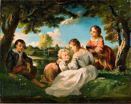 Children Playing, , Narcisse Díaz de la Peña
