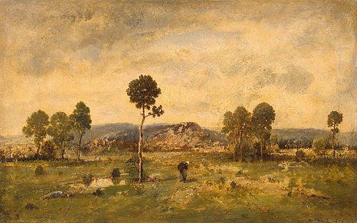Landscape with a Pine-tree, 1864, Narcisse Virgilio Díaz