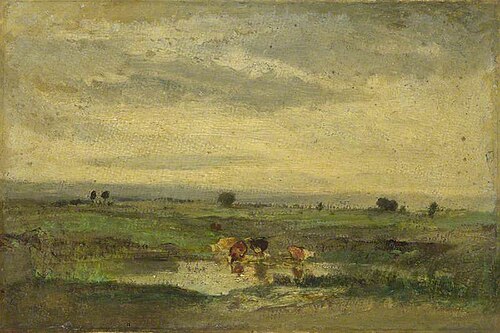 Cows at a Pool, 1858, Narcisse Virgilio Díaz