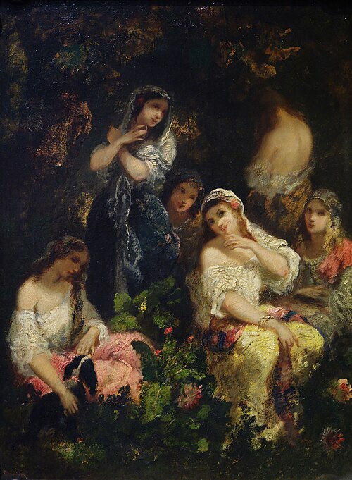 Folles Filles, 1850, Narcisse Virgilio Díaz