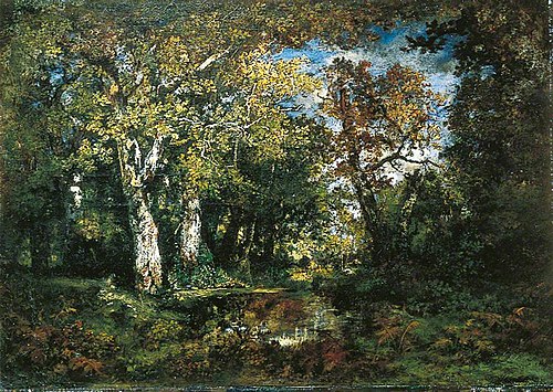 The Forest at Fontainebleau, 1870, Narcisse Virgilio Díaz