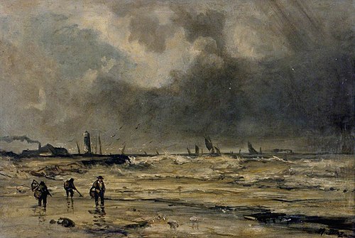 The Approaching Storm on the Coast Near Boulogne, , Narcisse Virgilio Díaz
