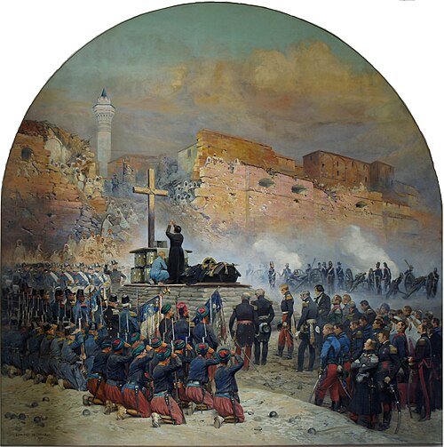 Obsèques du Général Comte de Damrémont devant la brèche de Constantine le 18 octobre 1837, 1910, Édouard Detaille