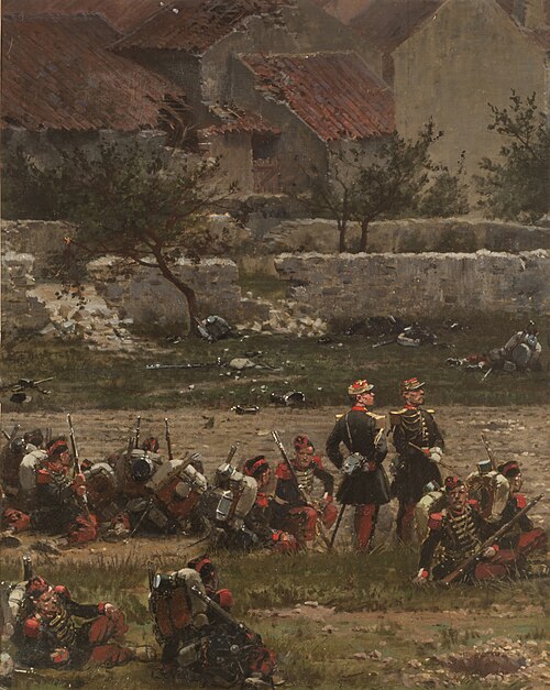 Soldiers at Rest (Panorama of the Battle of Rezonville) (Fragment), 1883, Édouard Detaille