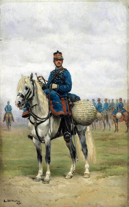 A Trumpeter on Horseback, 1884, Édouard Detaille